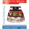 Boxer de compression 100% polyester pour gymnase de sport, shorts muay thai, shorts mma